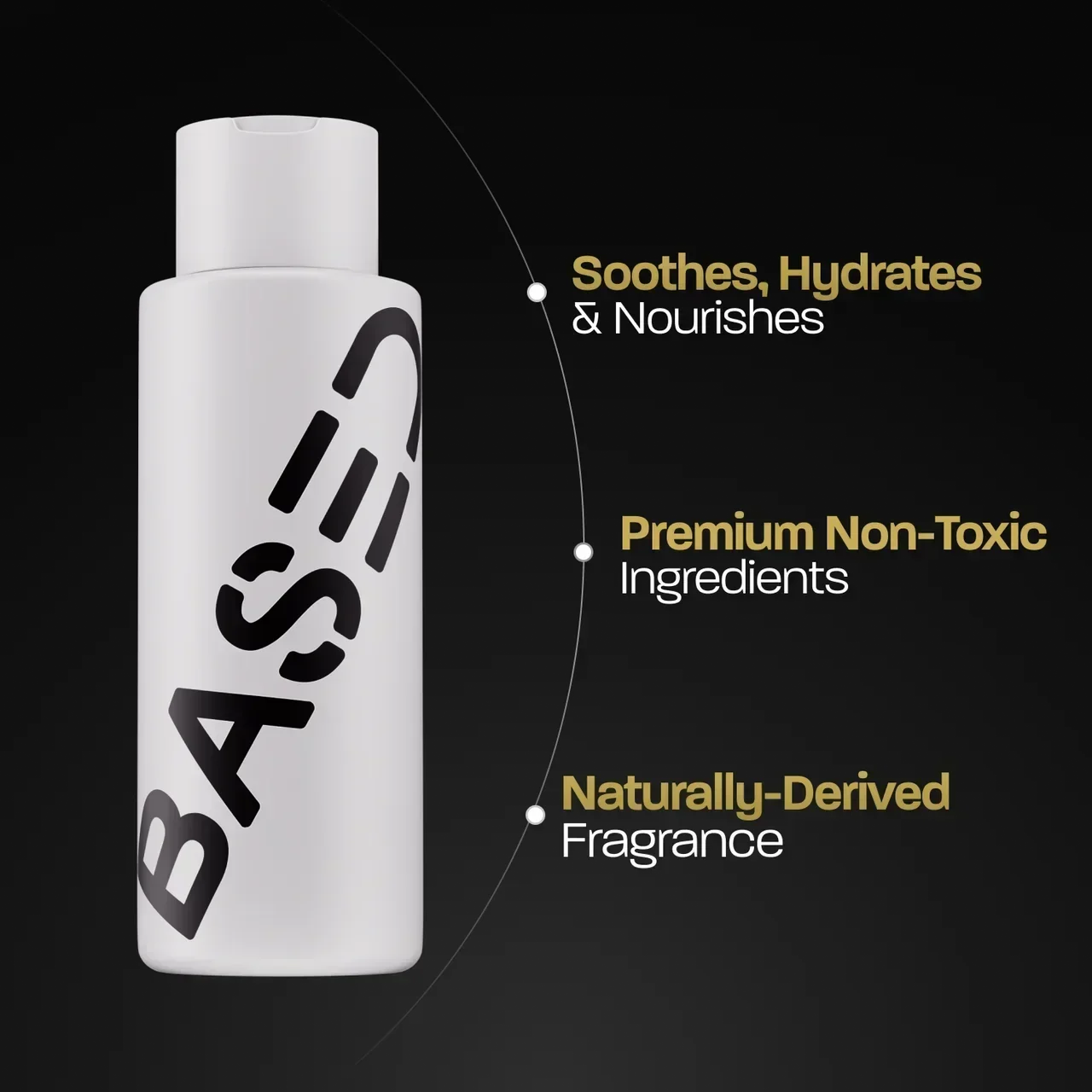UNBIASED Body Wash - side angle for men UK