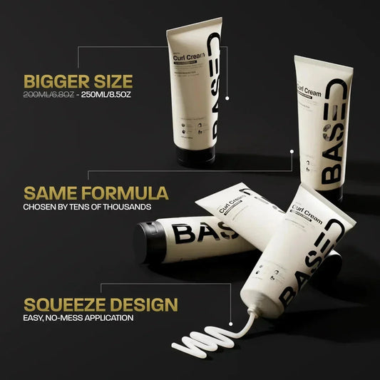 UNBIASED Curl Cream - side angle for men UK