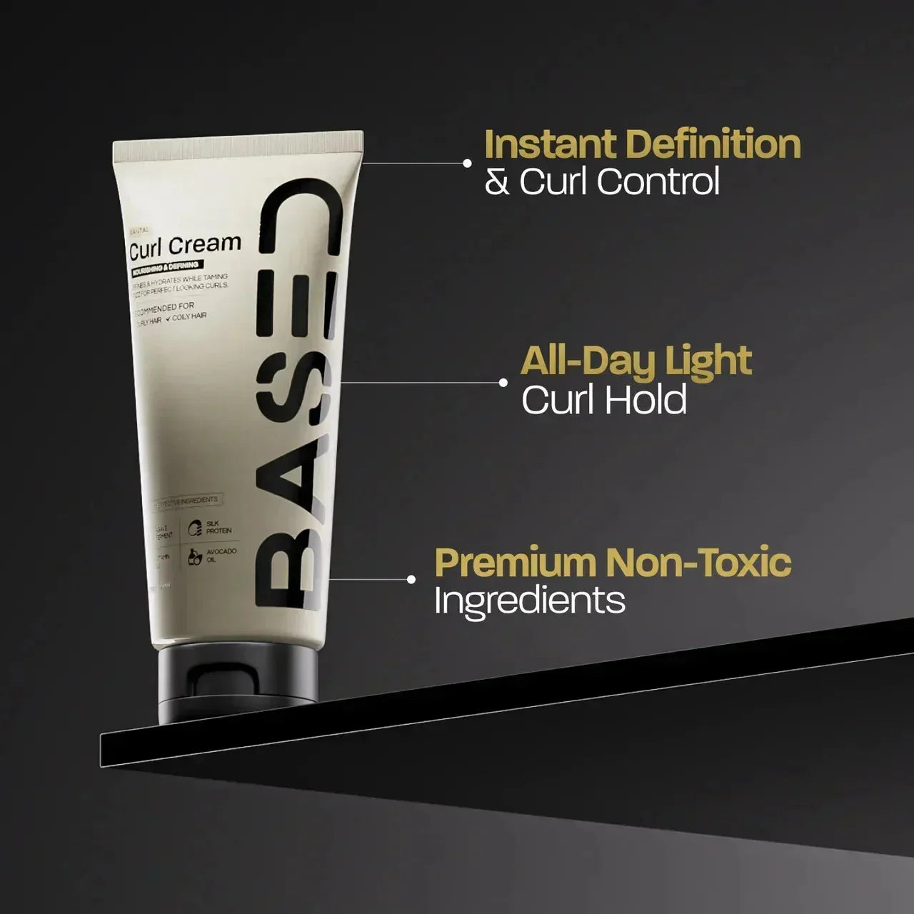 UNBIASED Curl Cream - product label for men UK