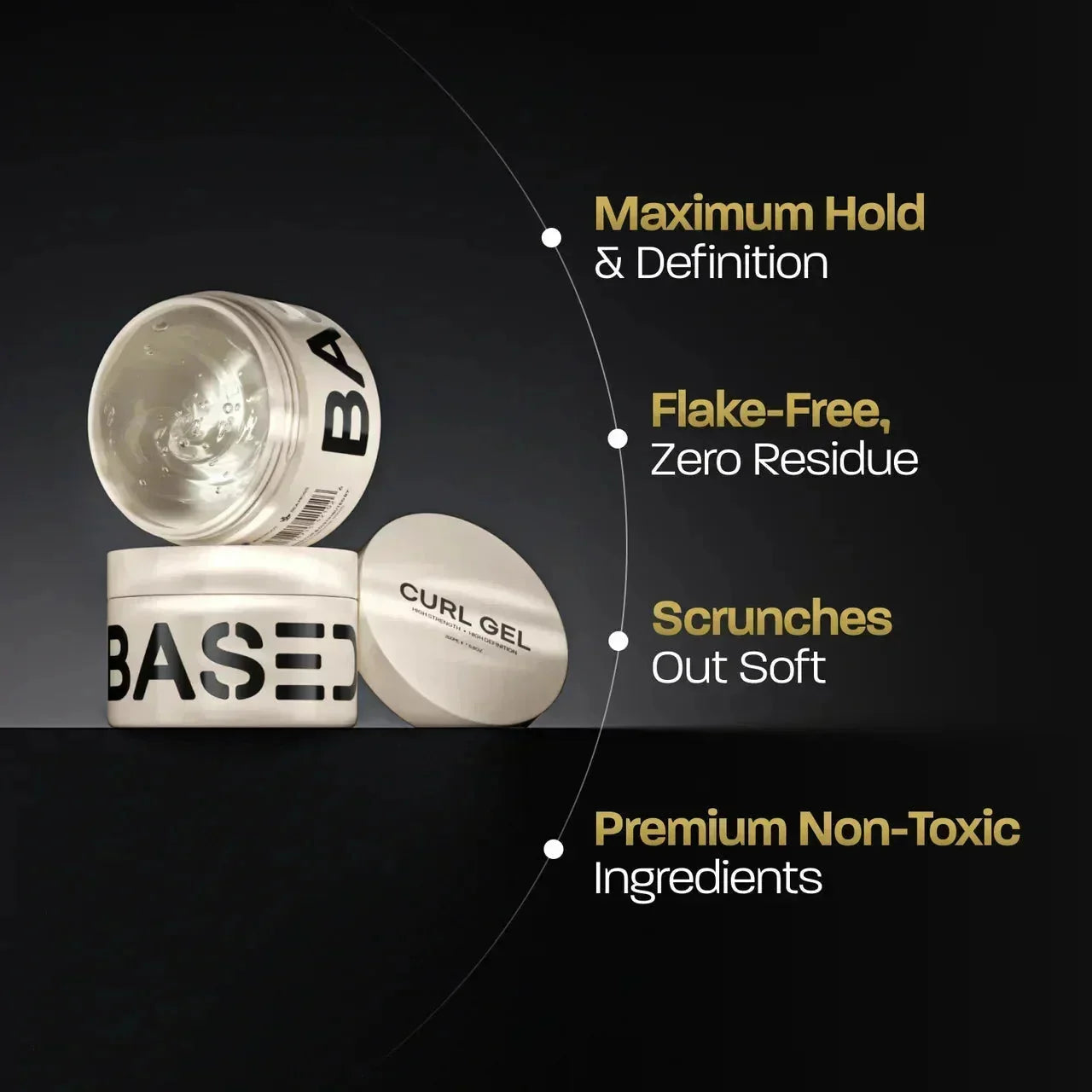 UNBIASED Curl Gel - product label for men UK