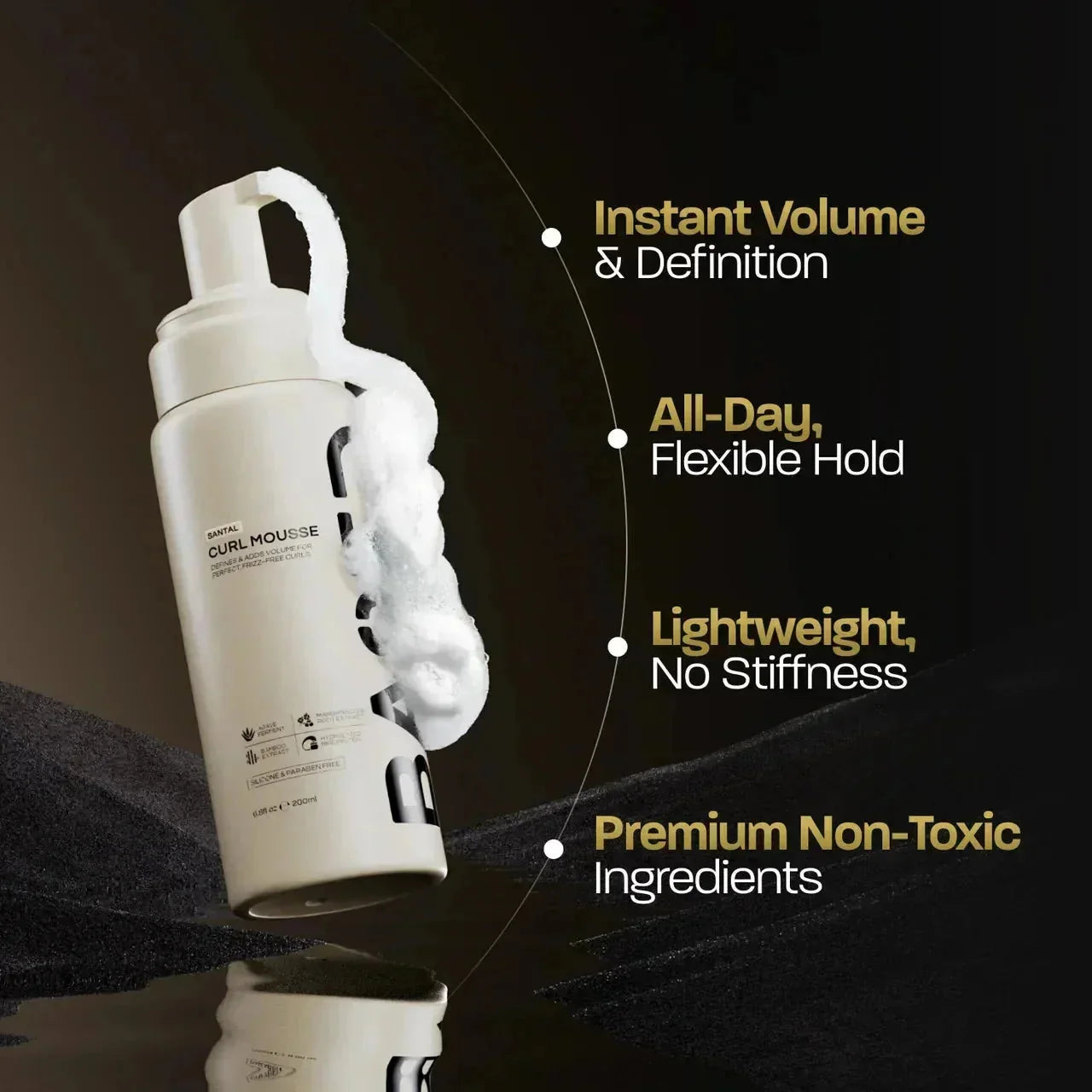 UNBIASED Curl Mousse - product label for men UK