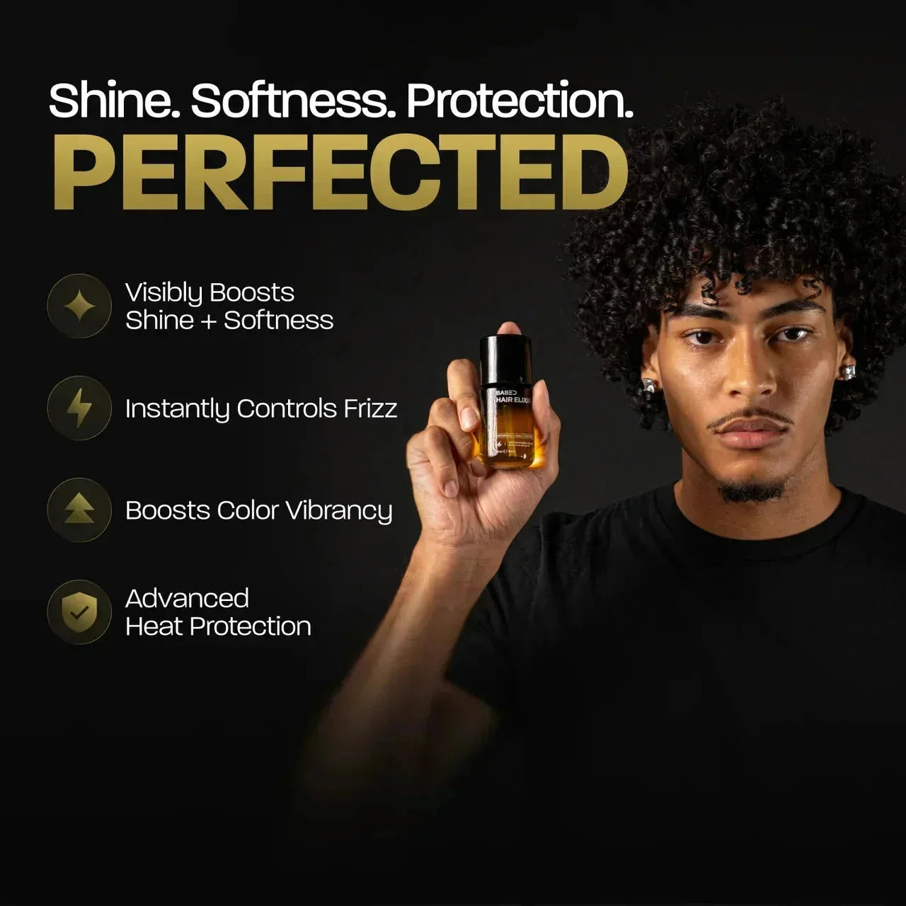 UNBIASED Hair Elixir - side angle for men UK