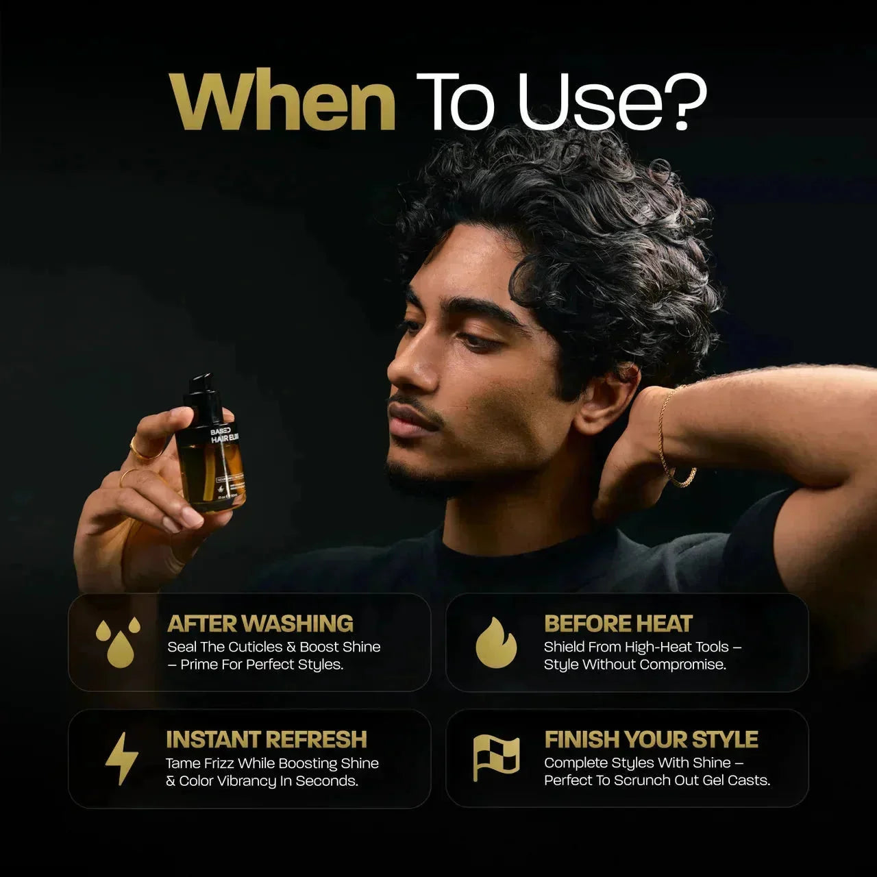 UNBIASED Hair Elixir - detail view for men UK